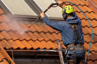 Démoussage et hydrofuge de toiture à Hesmond